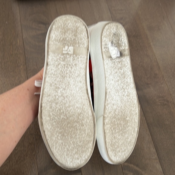 Diane Von Furstenberg DVF Leather Sneakers Stripe Leopard Print Size 6.5 - Picture 6 of 6